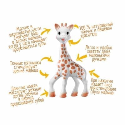 Іграшка-прорізувач Жирафа Софі, Sophie la girafe Timeless - Зображення 3