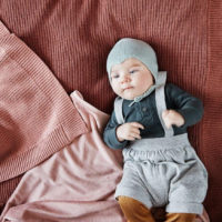 Elodie Details - Детский плед Pearl Velvet Blanket, цвет Faded Rose - Зображення 4