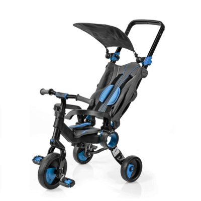 Велосипед детский трехколесный Strollcycle Black, синий - Galileo