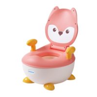 Детский горшок Лисица с полиуретановым кольцом, розовый Babyhood - Зображення 2