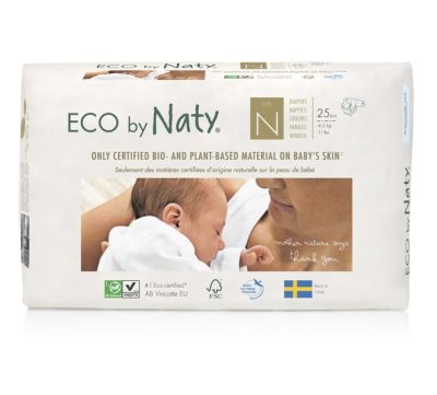 Органічні підгузники Eco by Naty Розмір 0 (до 4,5 кг) 25 шт