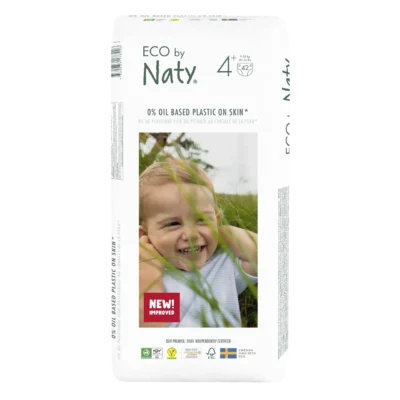 Органічні підгузники Eco by Naty Розмір 4+ (від 9 до 20 кг) 42 шт