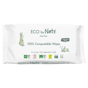 Органічні серветки Eco by Naty з алоє 56 шт