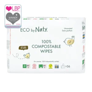 Органічні серветки Eco by Naty без запаху 168 шт (3 упаковки 1)