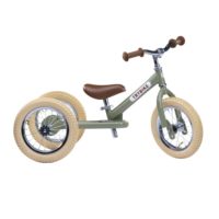 TRYBIKE - Балансуючий велосипед триколісний, колір оливковий