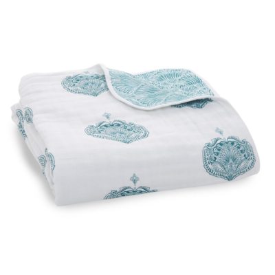 Одеяло из муслинового хлопка paisley teal aden+anais