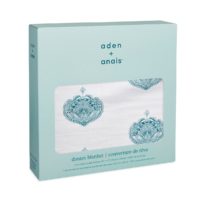 Одеяло из муслинового хлопка paisley teal aden+anais - Зображення 2