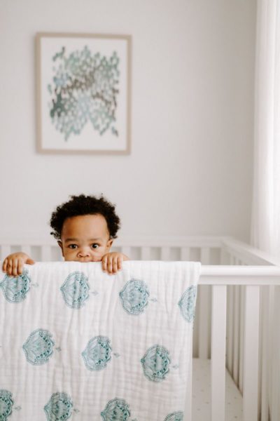 Одеяло из муслинового хлопка paisley teal aden+anais - Зображення 3