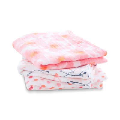 Набор из 3-х муслиновых пеленок 70х70 см Petal Blooms aden+anais