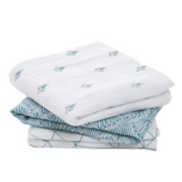 Набор из 3-х муслиновых пеленок 70х70 см paisley teal aden+anais