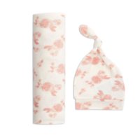 Набор плед трикотажный и шапочка Rosettes aden+anais