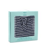 Набор трикотажный плед и шапочка Navy Stripe aden+anais - Зображення 2