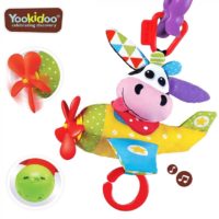 Игрушка-подвеска Yookidoo музыкальная Коровка-пилот - Зображення 3