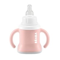 Поїльник Beaba Ellipse 3 в 1 Evoluclip Training Cup old pink