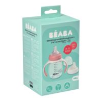 Поїльник навчальний Beaba 2 в 1 210 мл, рожевий - Зображення 6