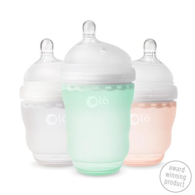 Силіконова антиколікова пляшечка Olababy GentleBottle Frost 240 мл - Зображення 2