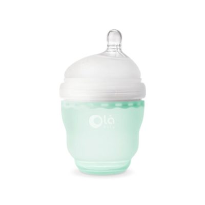Силіконова антиколікова пляшечка Olababy GentleBottle Mint 120 мл