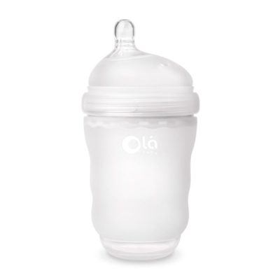 Силіконова антиколікова пляшечка Olababy GentleBottle Frost 240 мл