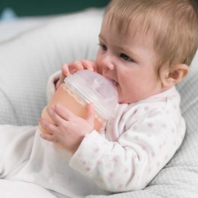 Силіконова антиколікова пляшечка Olababy GentleBottle Coral 120 мл - Зображення 3