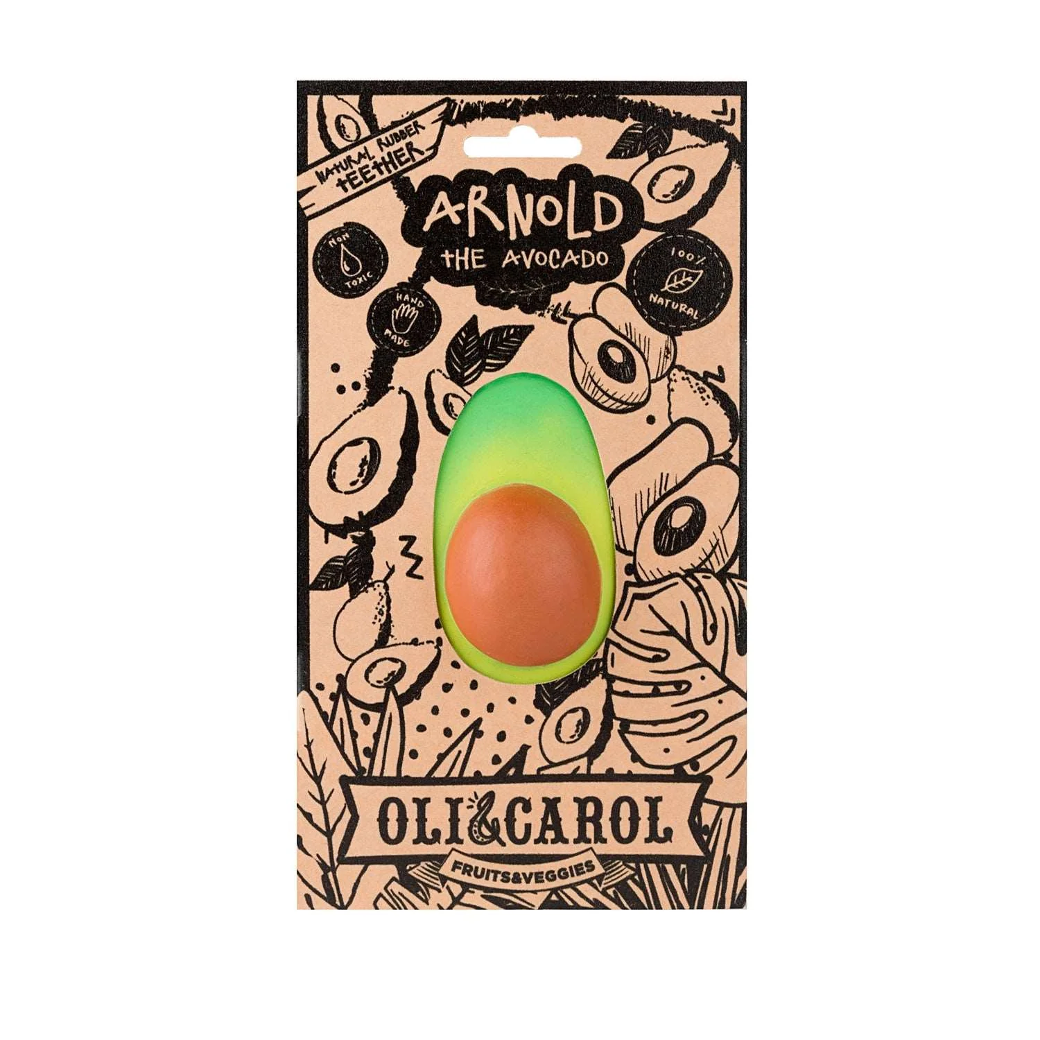 Прорізувач для зубів Arnold the Avocado , Oli&Carol — изображение 3