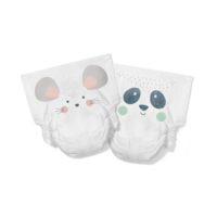 Еко підгузки Kit&Kin розмір 2 (40 шт/уп), 4-8 кг, Мишка/Панда - Зображення 3