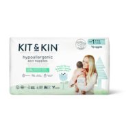 Еко підгузки Kit&Kin розмір 1 (40 шт/уп), 2-5 кг, Баранчик/Сова
