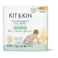 Еко підгузки Kit&Kin розмір 5 (30 шт/уп), 11кг +, Коала/Мавпочка