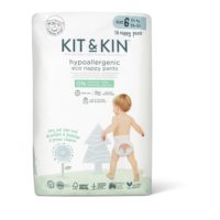 Еко трусики Kit&Kin розмір 6 (18 шт/уп), 15+ кг, Єнот/Їжачок