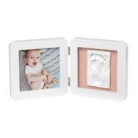 Подвійна рамочка Baby Art з відбитком біла