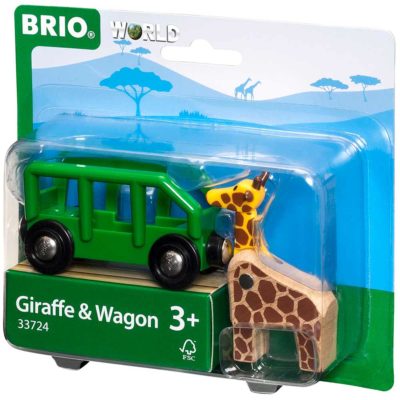 Вагон для железной дороги BRIO с жирафом