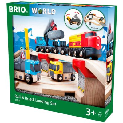 Детская железная дорога BRIO c переездом и погрузкой