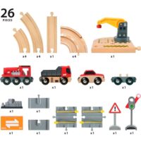 Детская железная дорога BRIO c переездом и краном - Зображення 3