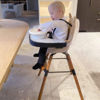 Стілець для годування Childhome Evolu 2 з бампером - nut/frosted - Зображення 12