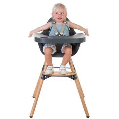 Стілець для годування Childhome Evolu 2 з бампером - natural/anthracite - Зображення 4