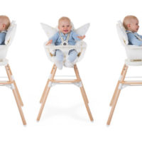Стілець для годування Childhome Evolu ONE.80° з бампером - natural/white - Зображення 8