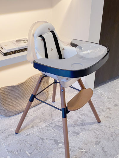 Стілець для годування Childhome Evolu 2 з бампером - nut/frosted - Зображення 11