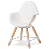 Стілець для годування Childhome Evolu ONE.80° з бампером - natural/white - Зображення 7