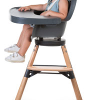 Стілець для годування Childhome Evolu ONE.80° з бампером - natural/anthracite - Зображення 8