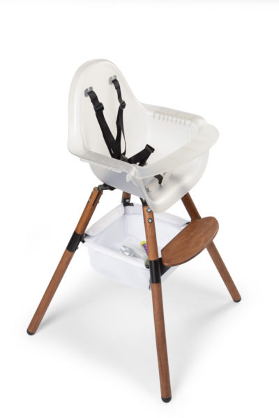Стілець для годування Childhome Evolu 2 з бампером - nut/frosted - Зображення 6