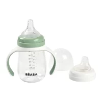 Поїльник навчальний Beaba 2 в 1 210 мл, зелений - Зображення 3