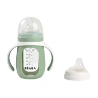 Поїльник склянний Beaba 2 в 1 210 мл