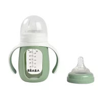 Поїльник склянний Beaba 2 в 1 210 мл - Зображення 2