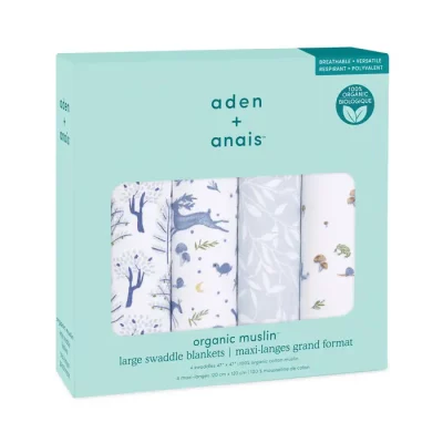 Набір пелюшок з 4-х шт Aden + anais (органічна бавовна, 120*120 cм) Outdoors
