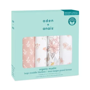Набір пелюшок з 4-х шт Aden + anais (органічна бавовна, 120*120 cм) Earhtly