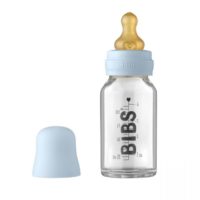 Скляна дитяча пляшечка BIBS Baby Glass Bottle 110 мл – Baby Blue