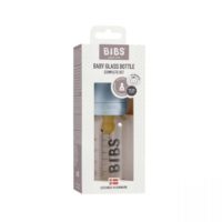 Скляна дитяча пляшечка BIBS Baby Glass Bottle 110 мл – Baby Blue - Зображення 2