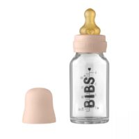 Скляна дитяча пляшечка BIBS Baby Glass Bottle 110 мл – Blush