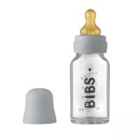 Скляна дитяча пляшечка BIBS Baby Glass Bottle 110 мл – Cloud