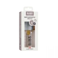 Скляна дитяча пляшечка BIBS Baby Glass Bottle 110 мл – Cloud - Зображення 2