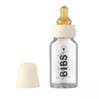 Скляна дитяча пляшечка BIBS Baby Glass Bottle 110 мл – Ivory